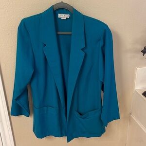 Daily Habit New York Blazer Turquoise Size:7